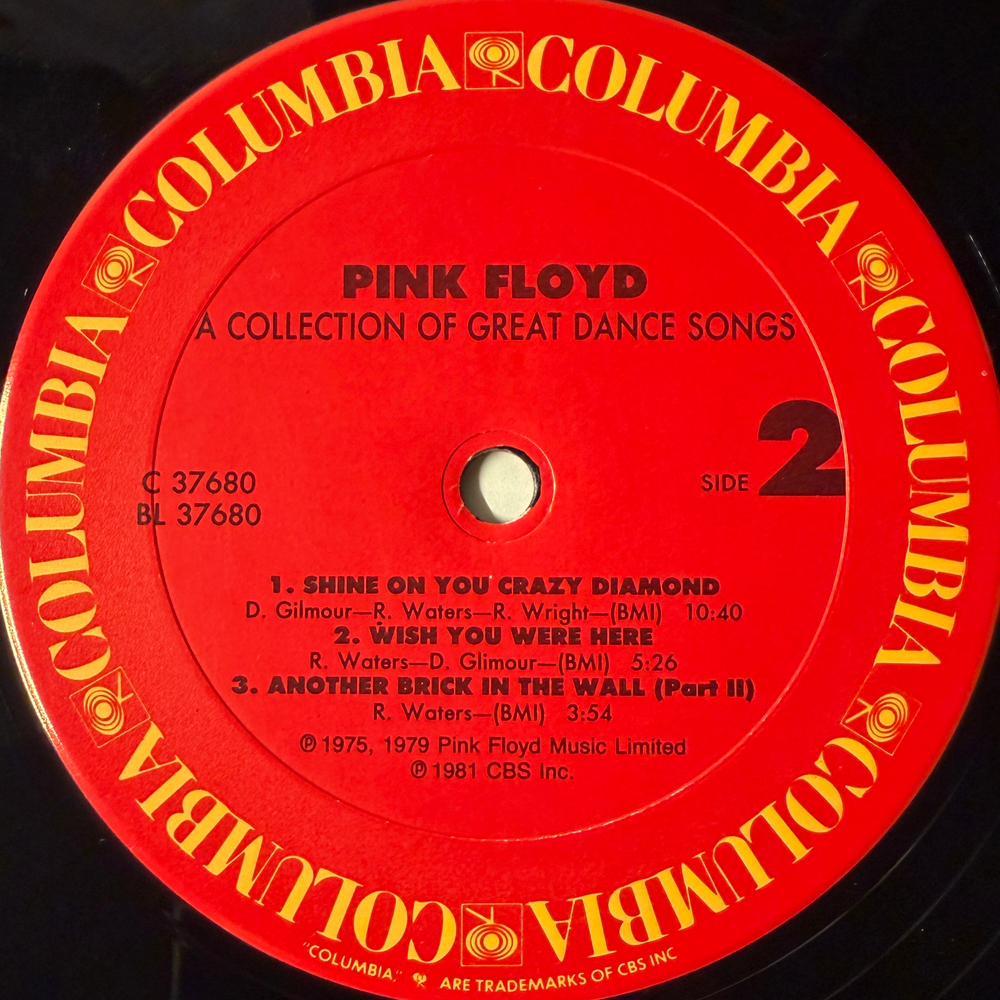 Pink Floyd - A Collection Of Great Dance Songs (США 1985г.)