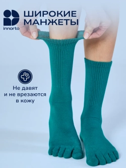 Носки бирюзовые с пальцами