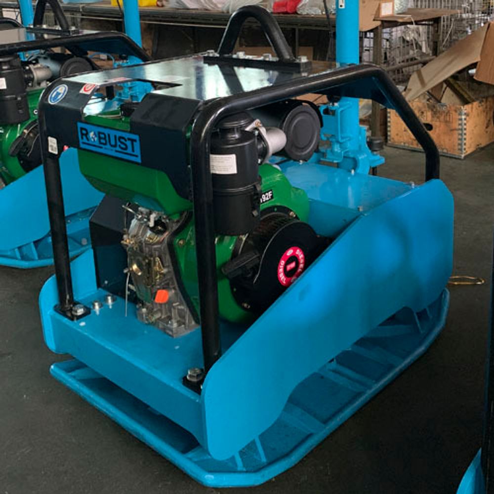 Виброплита дизельная ROBUST CPC-400DE реверсивная - [446 кг / 40 кН / Changfa CF192F]