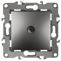 12-3101-12 ЭРА Розетка TV одиночная, IP20, Эра12, графит | Розетки и выключатели