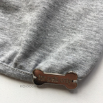 PG323 Маечка для собак, серая с голубым "For Pets Only - Happy Love Grey Cotton Jersey" (Италия)