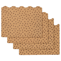 IKEA SOLABBORRE  (ИКЕА СОЛАББОРРЕ)  -  Коврик, пробка/точки, 42x32 см