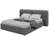 Кровать с подъемным механизмом Hub Soft 160 см (серый, твид)