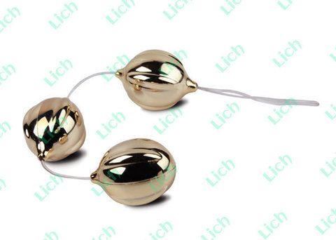 Золотые вагинальные шарики ViBalls, 3.7 см