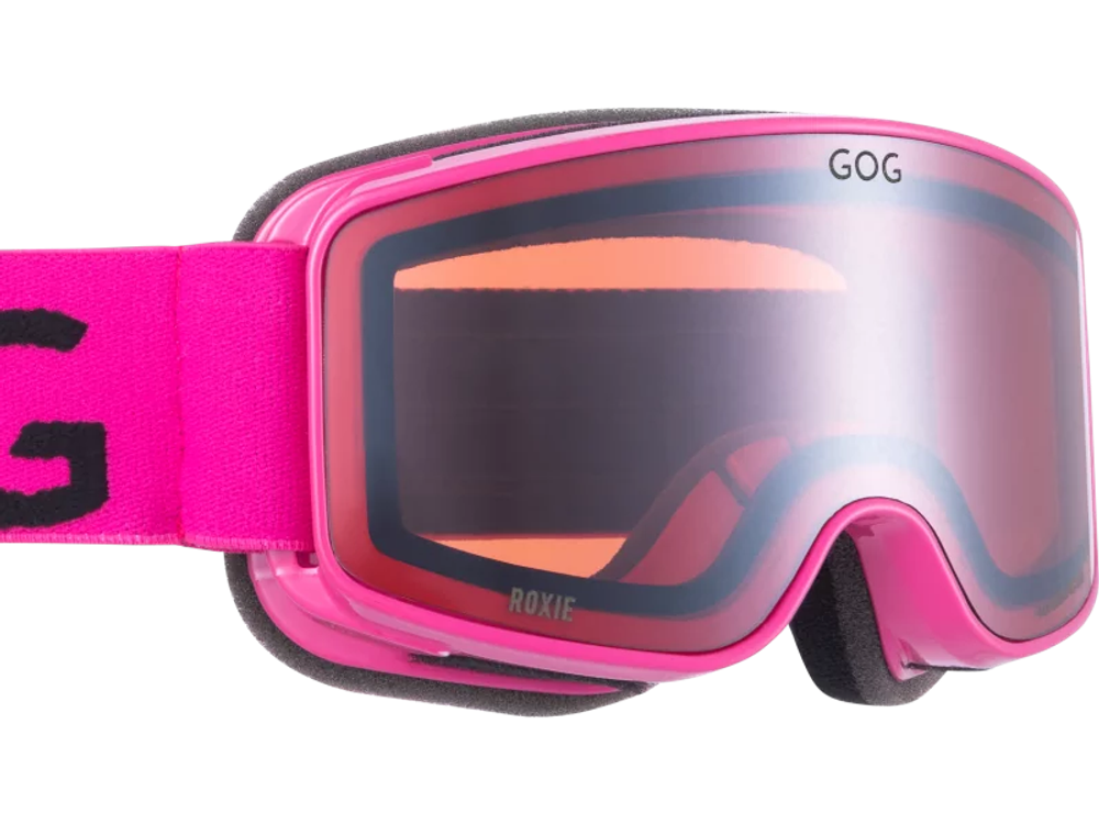 Горнолыжная маска GOG Roxie / Neon Pink / Reflex Silver / для детей до 10 лет