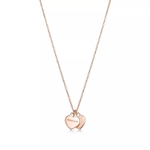 Подвеска из розового золота 18к , двойное сердце, Tiffany💝 ✨Exclusive ✨