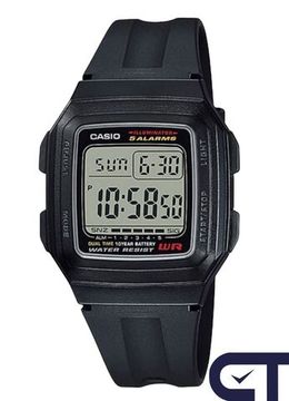 Casio F-201WA-1A — мужские цифровые часы с таймером и пятью будильниками