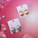 Серьги женские «Fashion Collection - Anna», цвет серебро и золото, 2,5*2см
