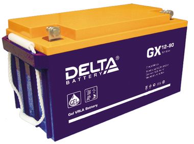 Аккумулятор Delta GX 12-80 ( 12V 80Ah / 12В 80Ач ) - фотография