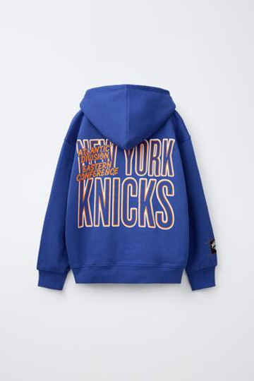 ZARA ХУДИ С ПРИНТОМ NBA — NEW YORK KNICKS, СИНИЙ