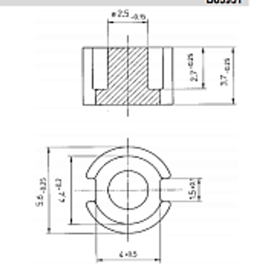 PCH 5.6 x 3.7 M33 Сердечник B65931C0000X033