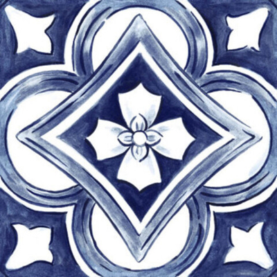 Керамогранит настенный Amuri Decoro Maiolica Tappeto 1 Glossy RT (RC8G)