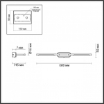 Подсветка для картины Odeon Light Aledo 6634/7WL