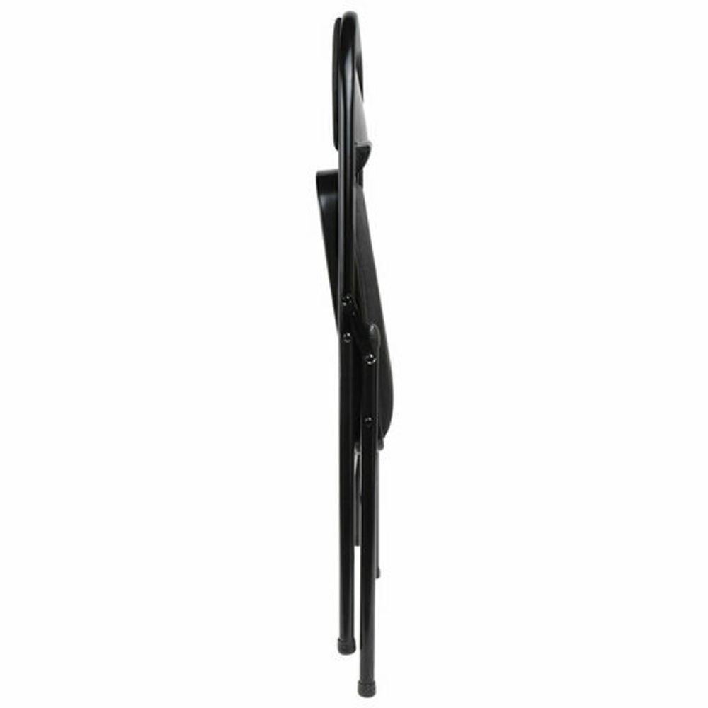 Стул складной BRABIX "Golf Plus CF-003 КОМФОРТ", чёрный каркас, чёрная ткань, 532889