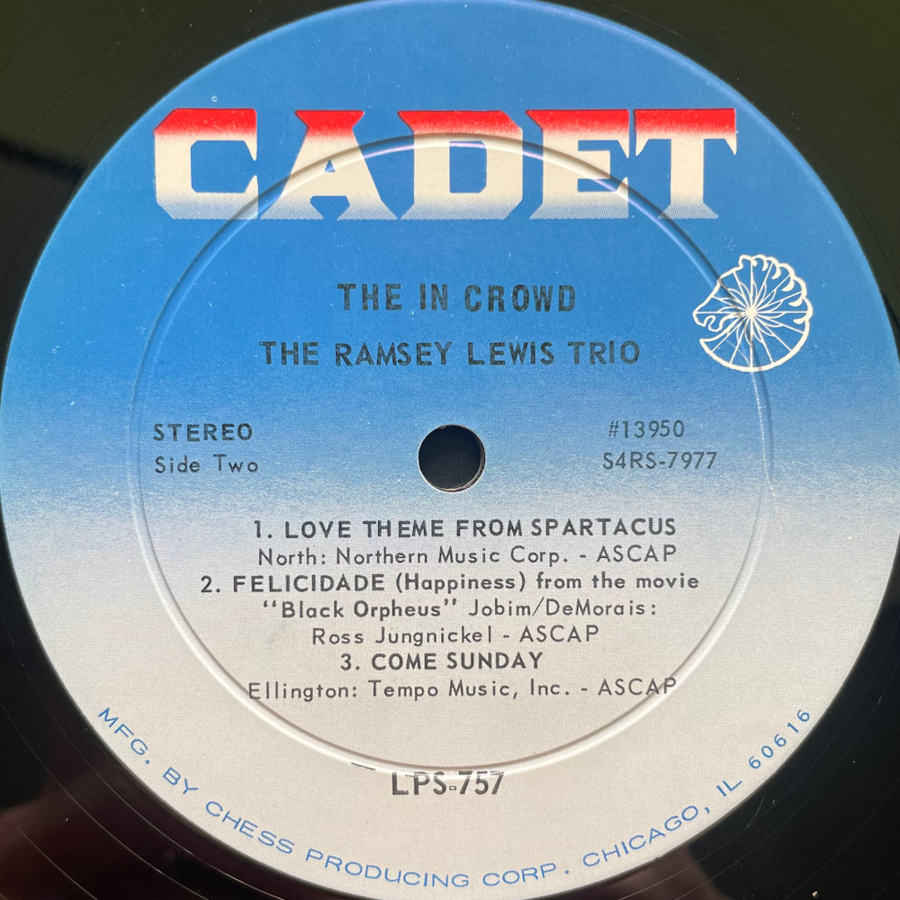 The Ramsey Lewis Trio ‎– The In Crowd (США 1965г.)