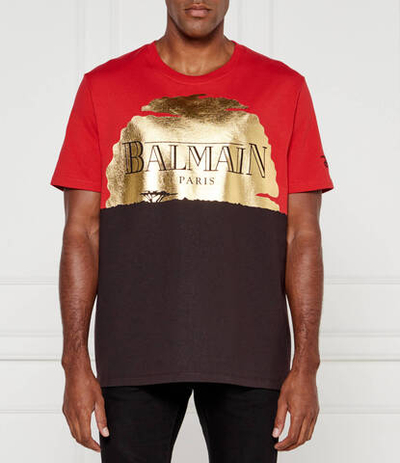 Футболка BALMAIN X LION KING Balmain - красный(DHAEG010 GD89)