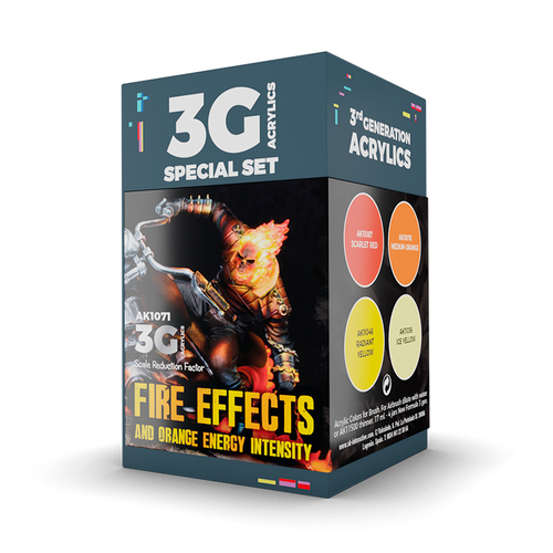 Набор красок AK interactive Wargame Color Set - Fire Effects
