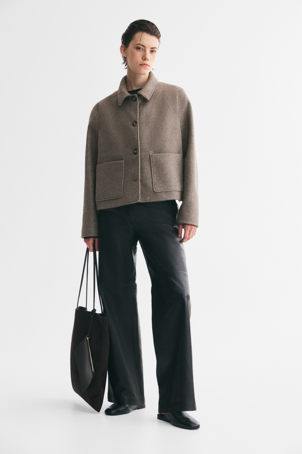 Короткая куртка из войлока - H&M