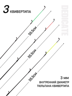 Удилище фидерное " DEDICATE METHOD" тест до 120гр, 3.60м, 3+3 (1oz ,2oz, 3oz Carb.)Carb IM10