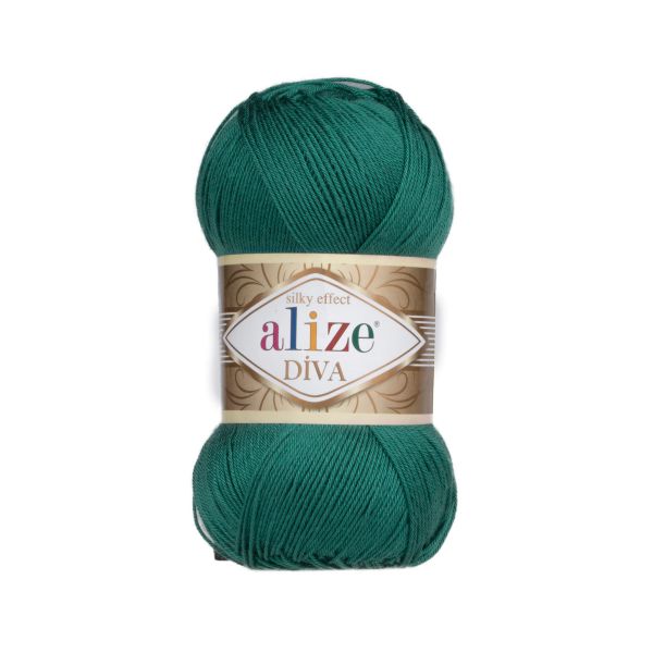 Пряжа Alize (Ализе) Diva / уп.5 мот. по 100 г, 350м, 453 северное море A