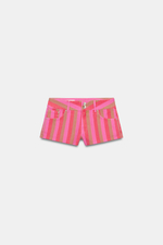 ДЖИНСОВЫЕ МИНИ-ШОРТЫ TRF В ПОЛОСКУ — ZARA