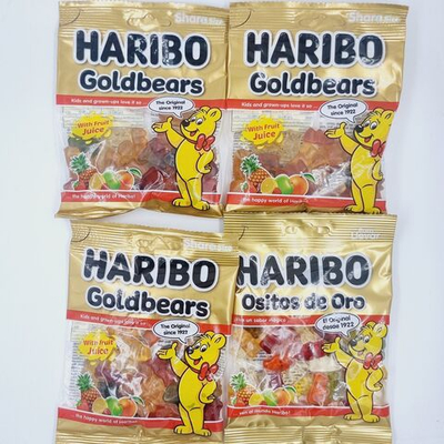 Мармелад Haribo жевательный GOLD BEARS Золотые Мишки (4 упаковки по 80 г) 320г (Турция)