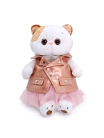Мягкая игрушка Кошечка Ли Ли в юбке и жилетке 24 см LK24-046