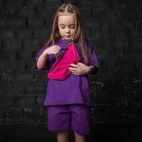 Футболка оверсайз "Bb team purple"