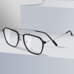 HELMER Pure Titanium Square Functional Glasses Unisex