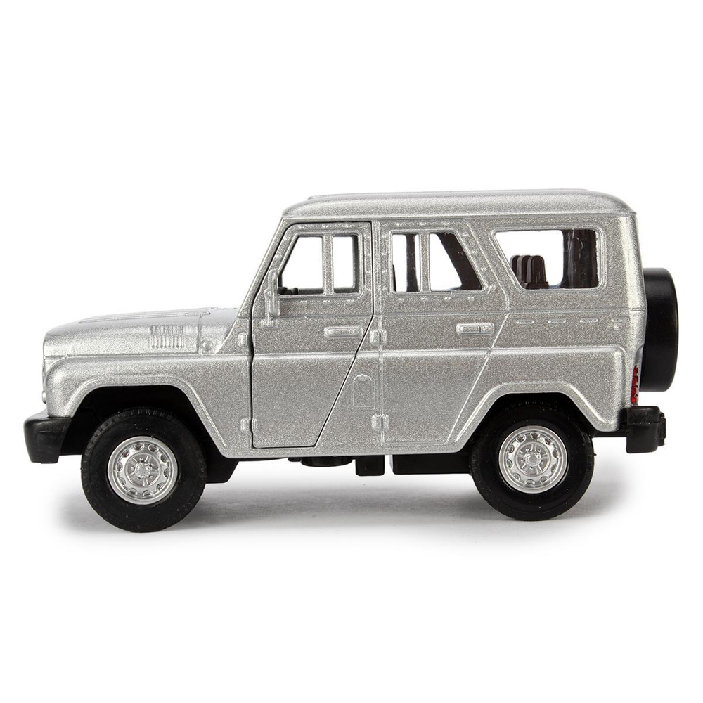 Модель ин. мет. "UAZ Hunter" 12см, открыв. двери, серебристый, в коробка HUNTER-SL (Технопарк)