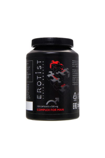 Капсулы Erotist COMPLEX FOR MAN, для улучшения эректильной функции, 120капсул