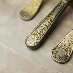 Ложка столовая 20,2 см матовая с золотом Lord Vintage Style P.L. Proff Cuisine [12]