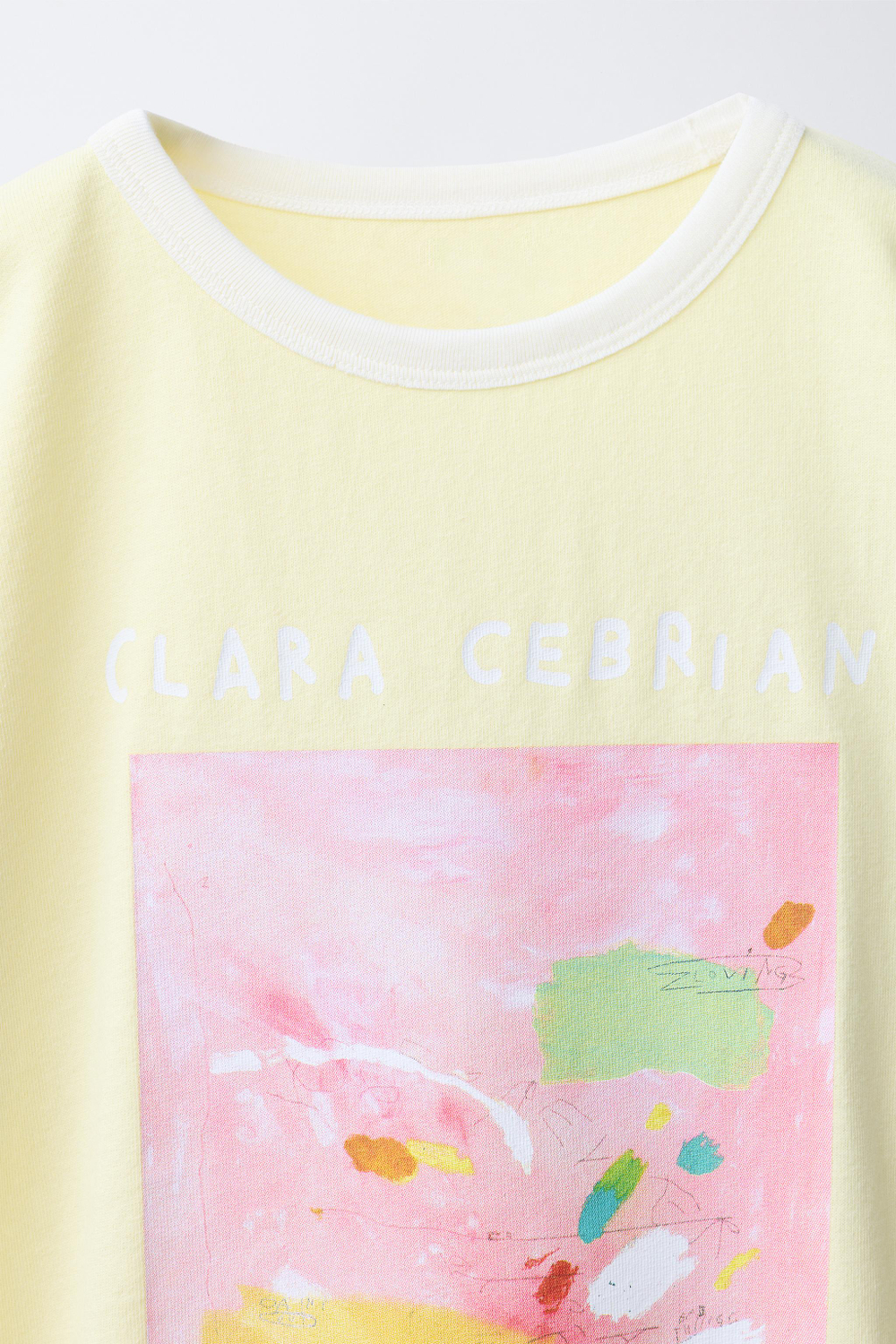 ZARA ФУТБОЛКА CLARA CEBRIAN ©, ЖЕЛТЫЙ