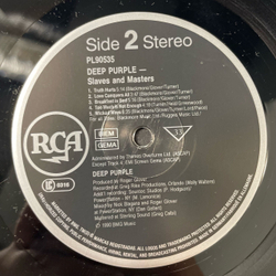 Винтажная виниловая пластинка LP Deep Purple Slaves And Masters (Германия 1990)