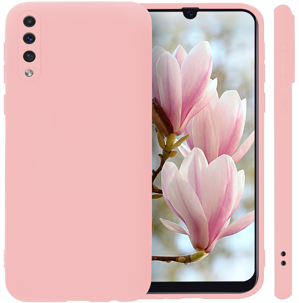 Мягкий Soft Touch чехол из силикона для SAMSUNG GALAXY A50 / 50s / 30s с бархатной подкладкой