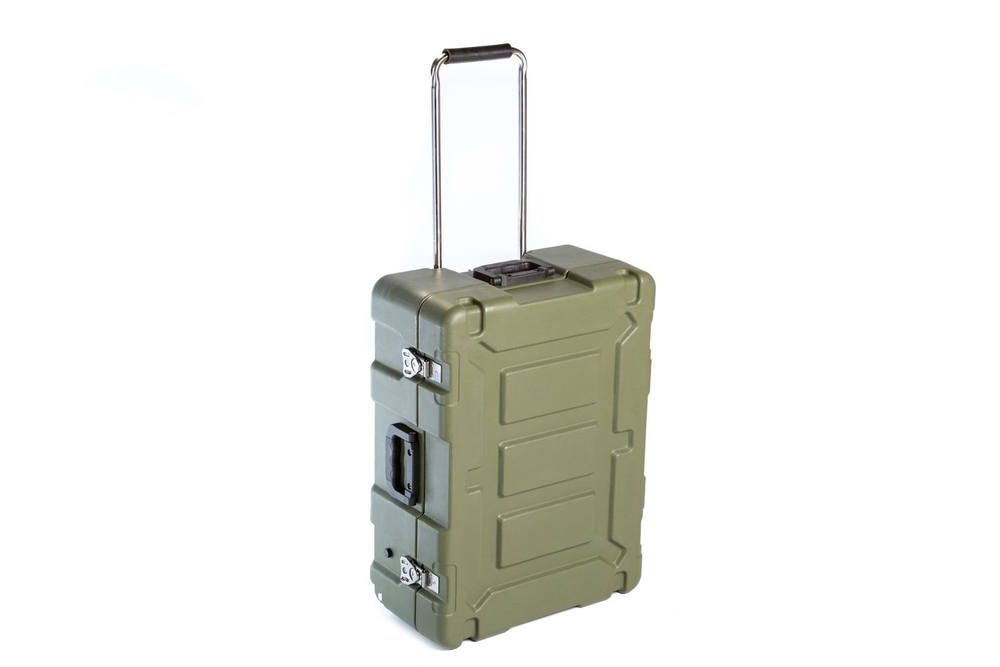 Кейс транспортировочный Military объем 37,81 л, внутренн разм 520x360x202 мм, IP67, с колёсами