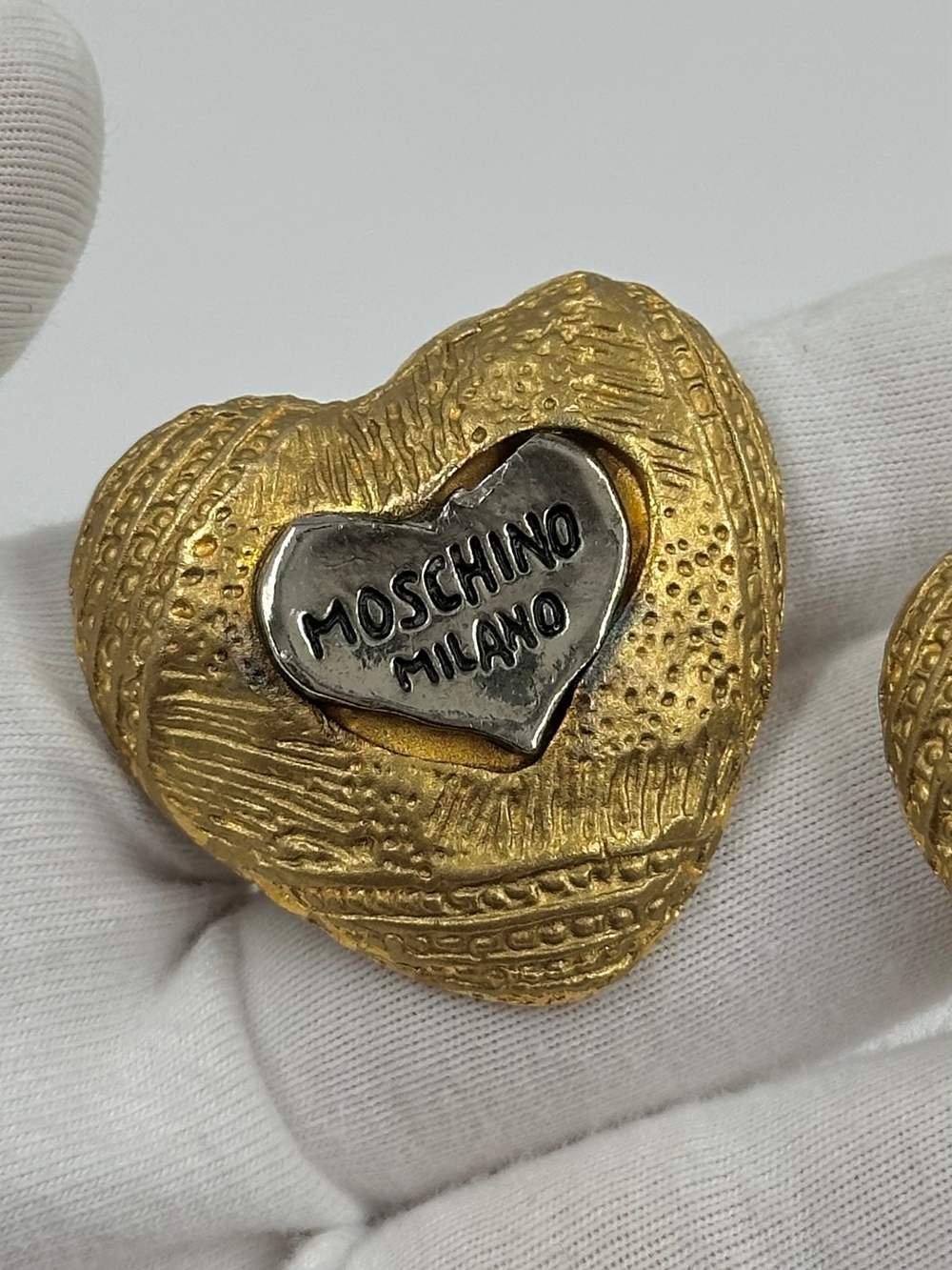 Клипсы Сердца Moschino