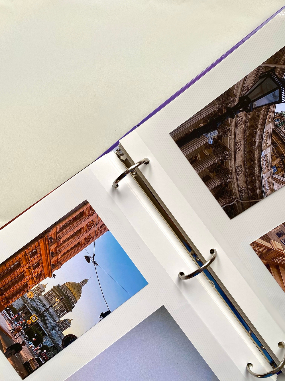 Фотоальбом на 50 магнитных листов 23х28 см, кольца USSR time СССР