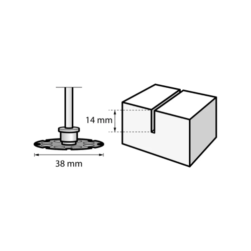 Отрезной круг для древесины 38 мм ® DREMEL 2615S544JB