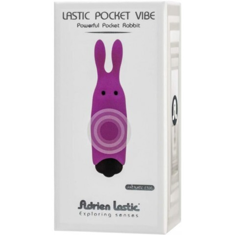 Карманный вибратор-кролик Rabbit Adrien Lastic фиолетовый
