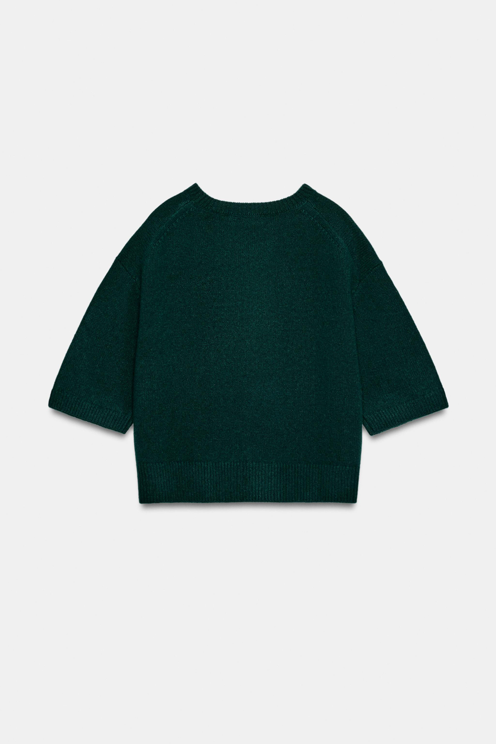 СВИТЕР ИЗ 100% ШЕРСТИ С ОБЪЁМНЫМИ КОРОТКИМИ РУКАВАМИ — ZARA