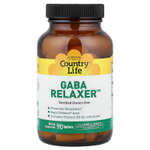 Country Life, GABA Relaxer™, комплекс с гамма-аминомасляной кислотой, 90 таблеток