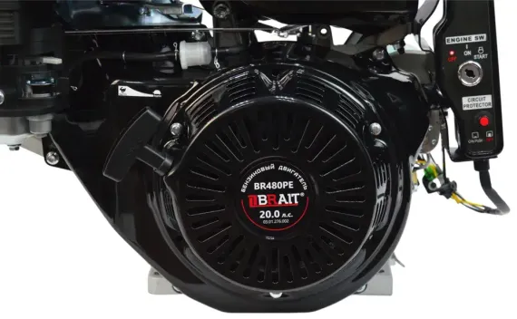 Двигатель бензиновый BRAIT BR480PE (20 л.с., эл стартер)