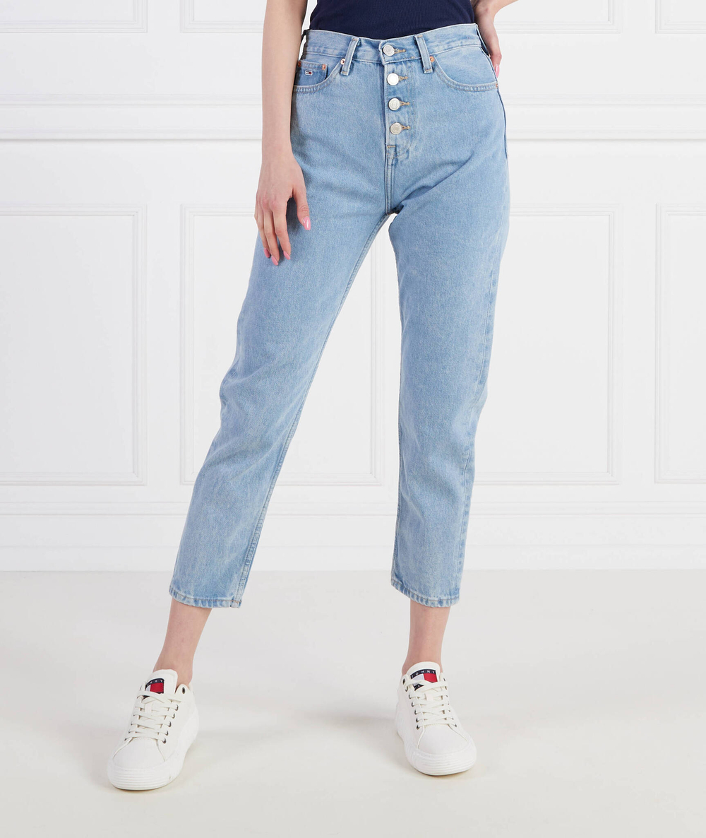 Джинсы IZZIE HR SLIM ANKLE BF Tommy Jeans - голубой(DW0DW15494)
