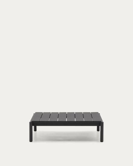 Журнальный столик Sorells из серого алюминия 89 x 91 см