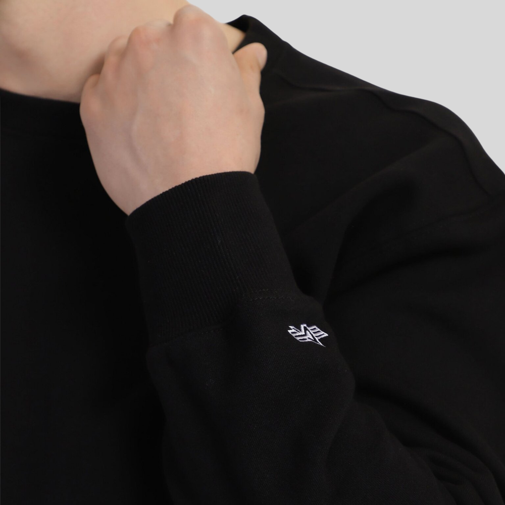Свитшот Alpha Industries Essential French Terry Crewneck Black (Черный)