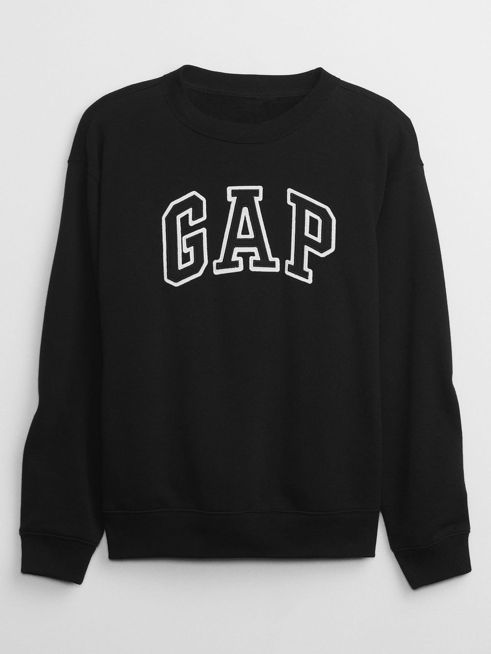 Флисовая толстовка с круглым вырезом и логотипом - GAP