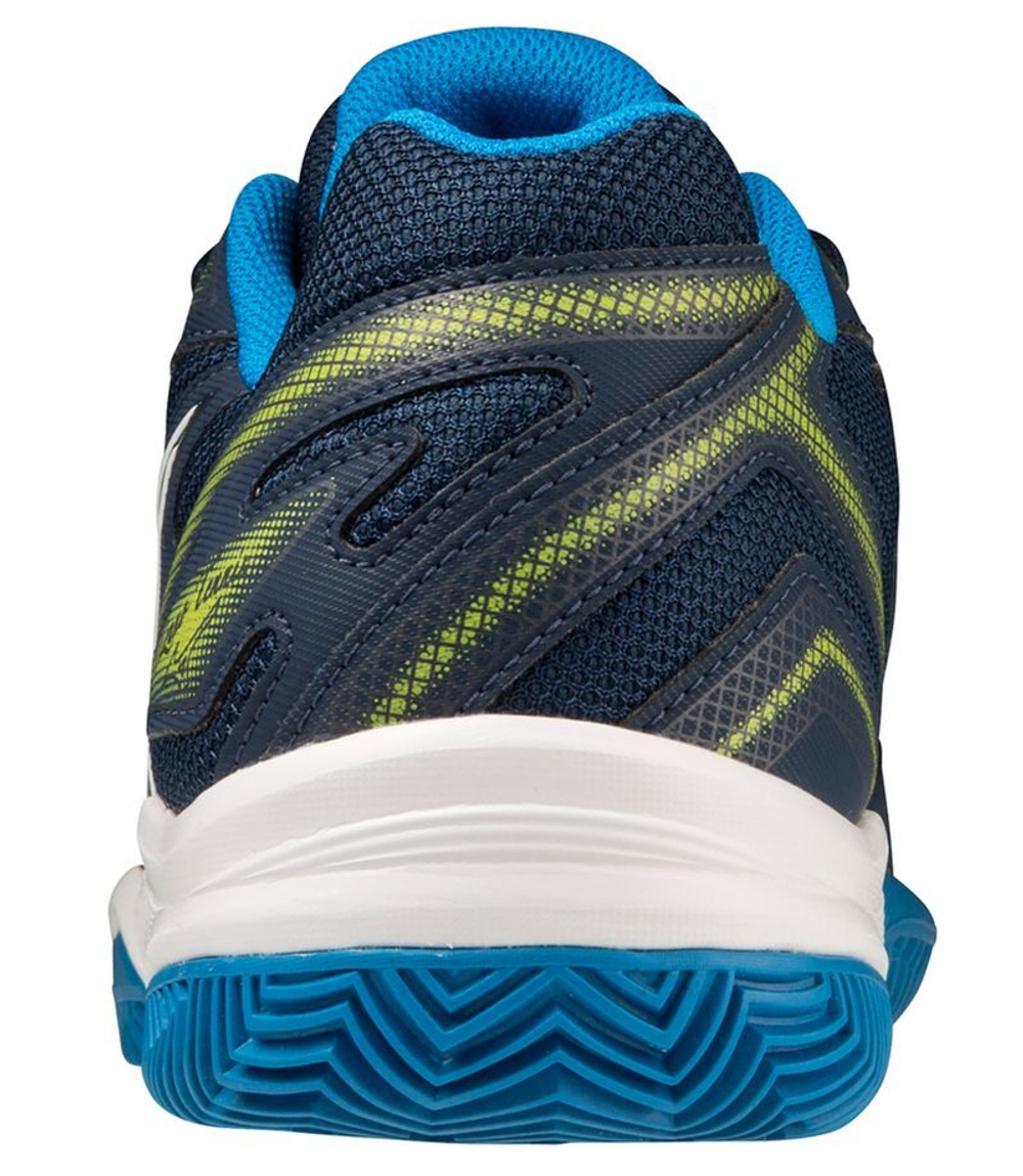 Мужские кроссовки теннисные Mizuno Break Shot 4 CC - dress blue/jet blue/sulphur spring