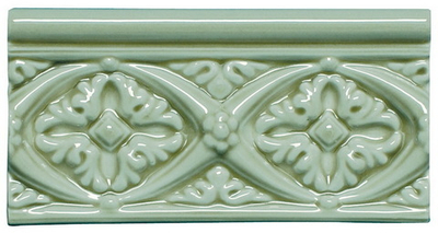 Бордюры ADEX MODERNISTA Relieve Bizantino C/C Verde Claro