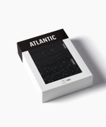Мужские трусы боксеры Atlantic, набор из 2 шт., хлопок, черные, 2MBX-058